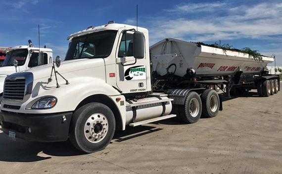 Pioneer hauling truck